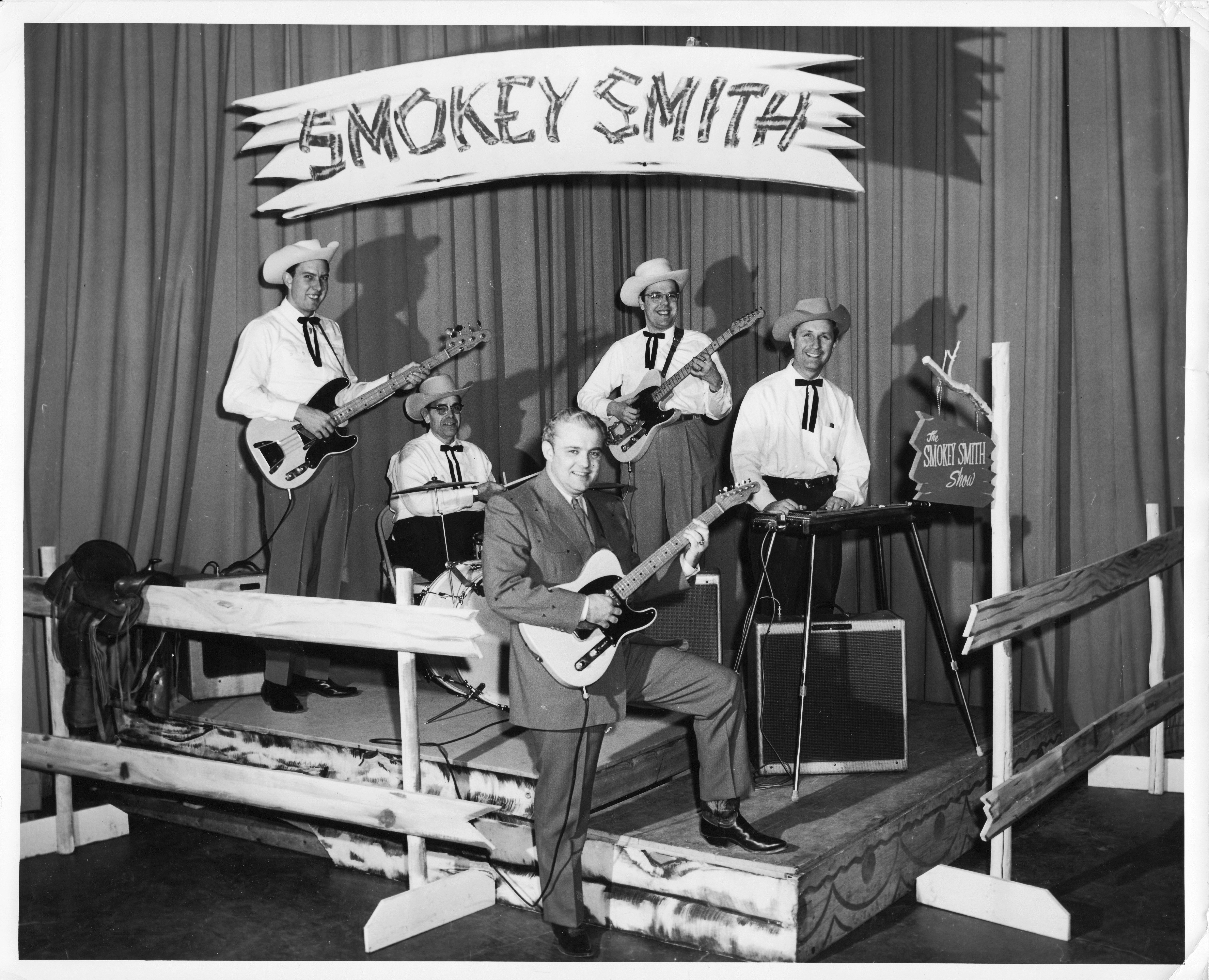 “The Smokey Smith Show” was the first live country music show broadcast in primetime in Iowa in 1955. Photo courtesy of Snowflake Enterprises